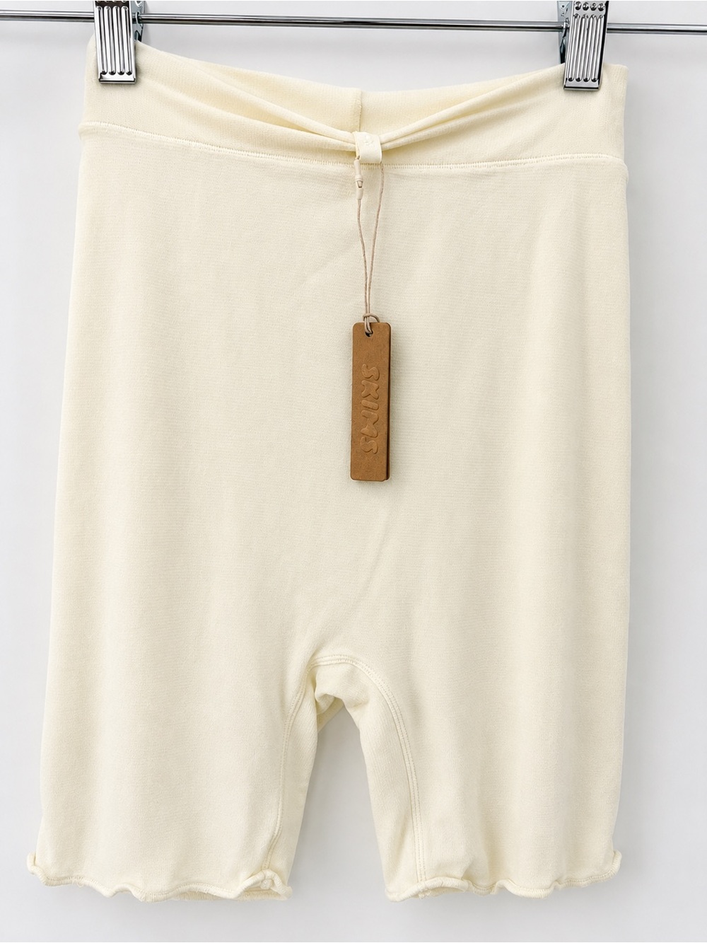 SKIMS Kids Cream Ribbed Leggings